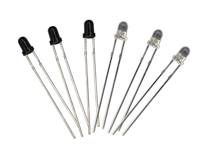 插件方形圓頭光敏接收管